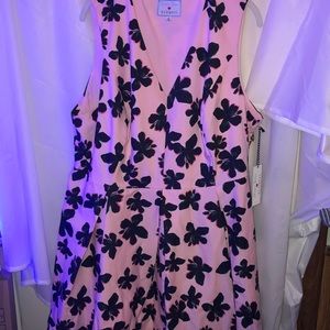 NWT Draper James x Eloquii Hibiscus Fit and Flare 22